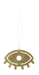 Wisząca ozdoba ścienna w postaci 3 szczebli ze złotym okiem o długości 50 cm – obraz-1