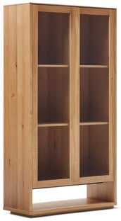 Witryna do jadalni płyta mdf fornir dębowy naturalny 100x185 cm – obraz-1