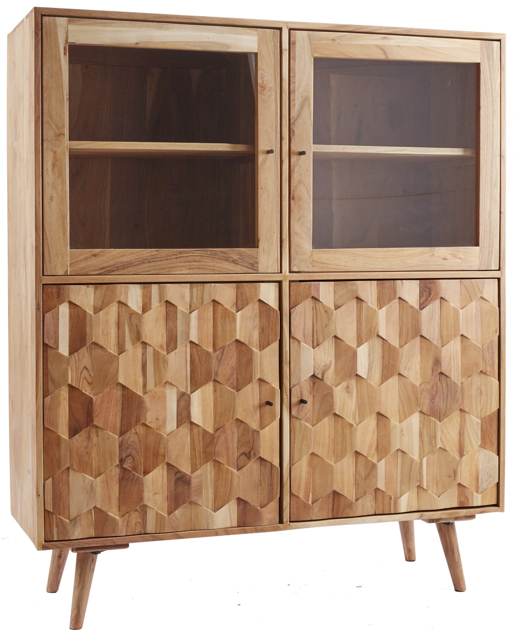 Witryna akacjowa brązowa z unikalnym stylem do nowoczesnych wnętrz – grafika-1.