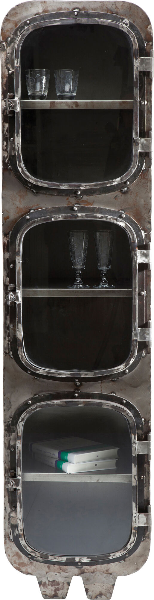 Witryna Steamboat 180x45 cm szara – obraz-1