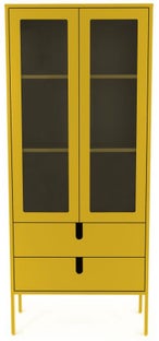 Witryna Uno 76x178 cm musztardowa – obraz-1