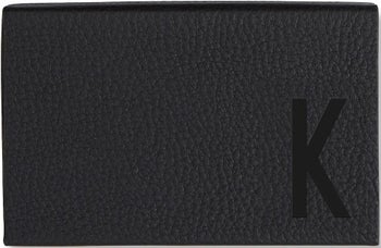 Wizytownik Letter K czarny – obraz-1