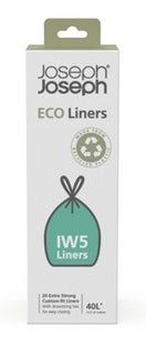 Worki na śmieci 20 sztuk 40 L szare – obraz-1