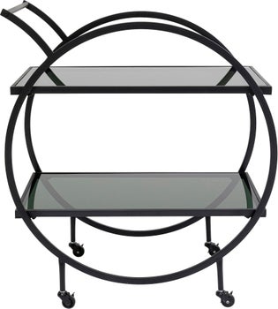 produkt: Drinkvagn Loft - Svart Stål/Glas.