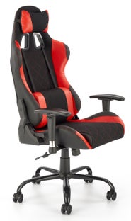 Wygodne krzesło biurowe czerwone 62/127-134 cm – obraz-1