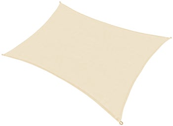 Żagiel przeciwsłoneczny prostokątny poliester beżowy 4x5 m – obraz-1