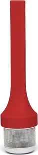 Zaparzacz do herbaty czerwony 17 cm – obraz-1