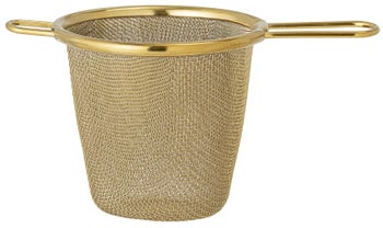 Zaparzacz do herbaty Polzati 14x7 cm stal nierdzewna złoty – obraz-1