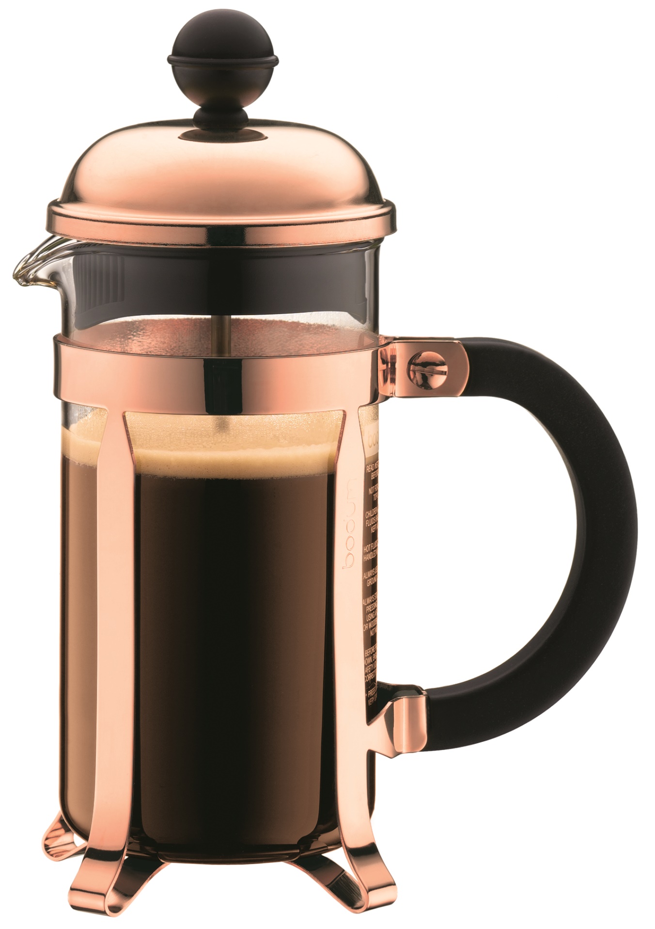 Zaparzacz French Press Chambord 350 ml miedziano-czarny – obraz-1