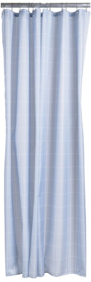 Zasłona prysznicowa niebieska 180x200 cm – obraz-1