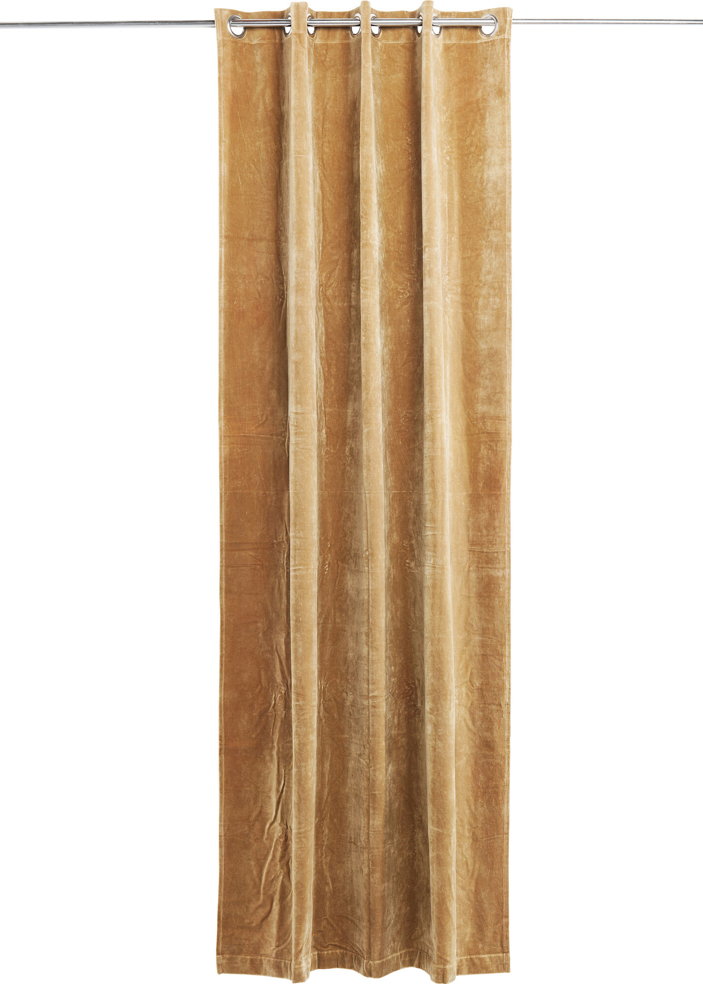 Zasłona bawełniana brązowa 120x240 cm – obraz-1