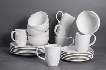 Zastawa stołowa Karma 24 el. biała – grafika-1.