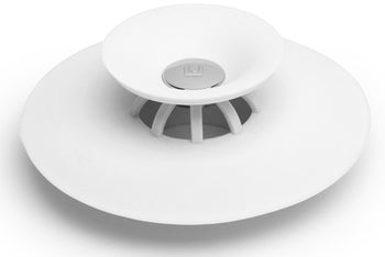 Zatyczka do zlewu biała 10x3 cm – obraz-1