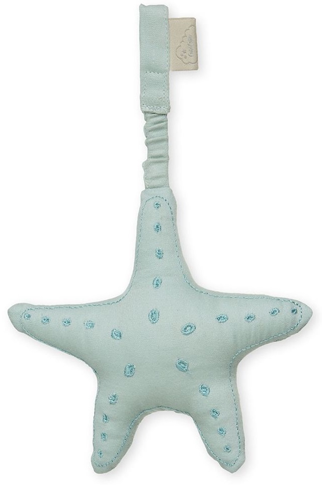 Zawieszka dla dziecka rozgwiazda zielona 14x14 cm – obraz-1