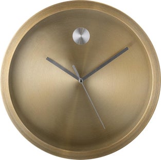 Zegar Circle Ø25 cm złoty – obraz-1