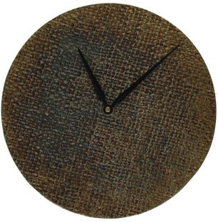 Zegar aluminiowy złoty Ø20 cm – obraz-1