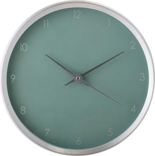 Zegar Rey Ø25 cm srebrny – obraz-1