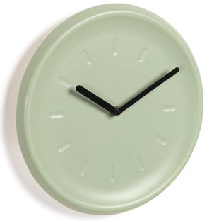 Zegar ścienny Ø26 cm zielony – obraz-1