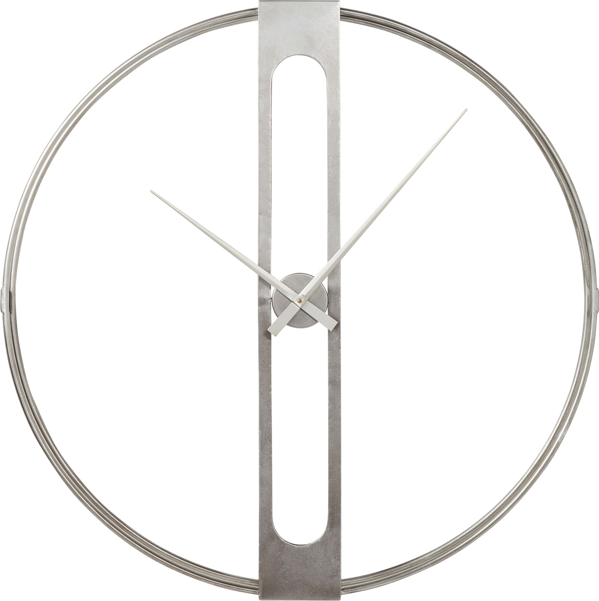 Reloj pared Clip plata Ø107cm – Imagen-1.