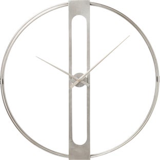 Sieninis laikrodis Clip Silver Ø60cm – paveikslėlis-1.