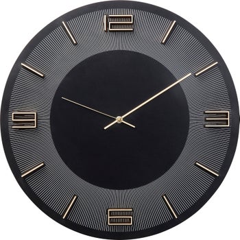 produkt: Väggklocka Leonardo Svart, Ø50cm.