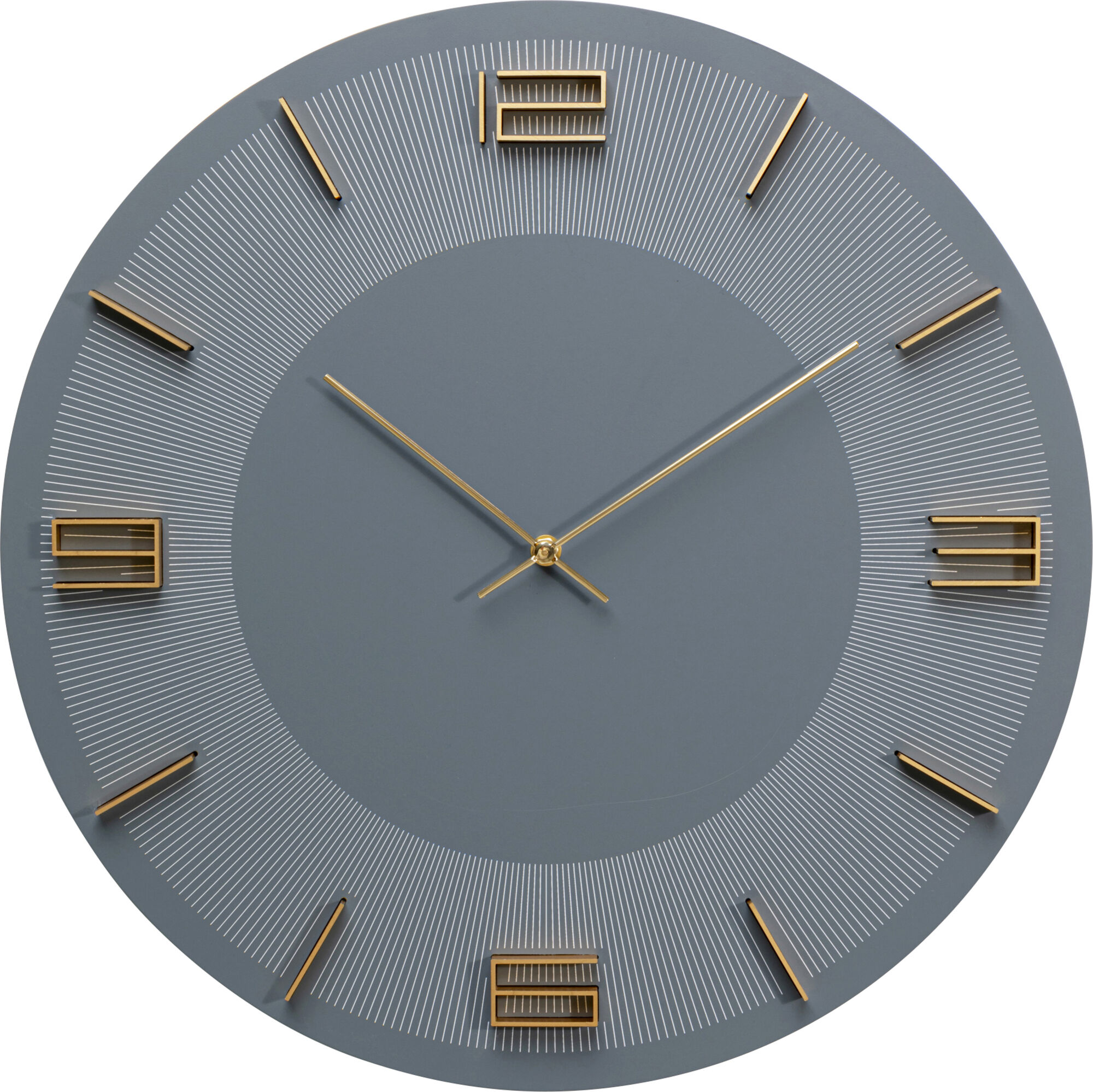 Orologio da parete Leonardo grigio/oro – immagine-1.