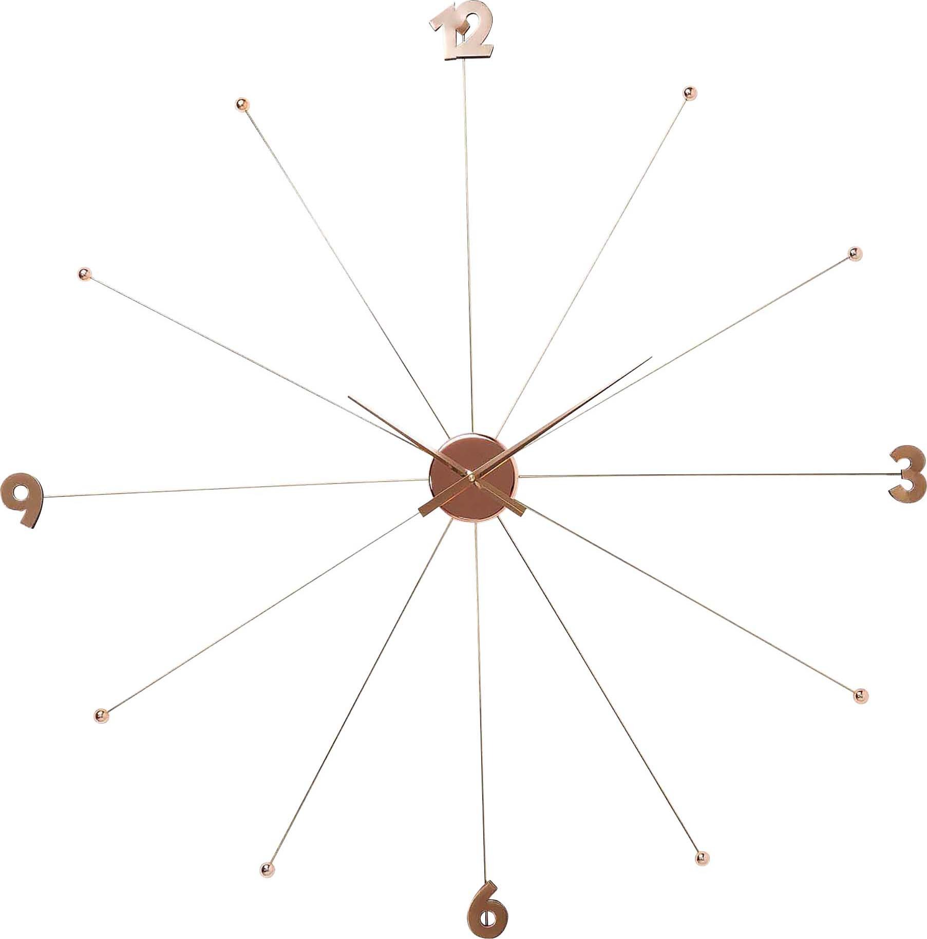 producto: Reloj pared Like Umbrella oro rosa.