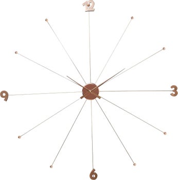 producto: Reloj pared Like Umbrella oro rosa.