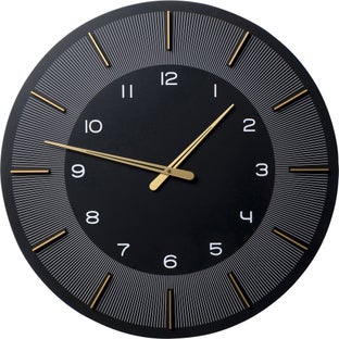 Reloj pared Lio negro Ø60cm – Imagen-1.