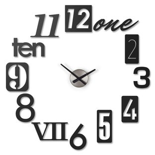 Zegar ścienny Numbra 18 cm czarny – obraz-1