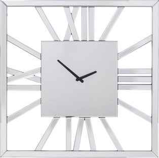 Zegar ścienny Specchio Square 60x60 cm lustrzany – obraz-1