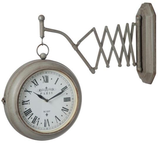 Zegar ścienny Stretchable 59x46 cm szary – obraz-1