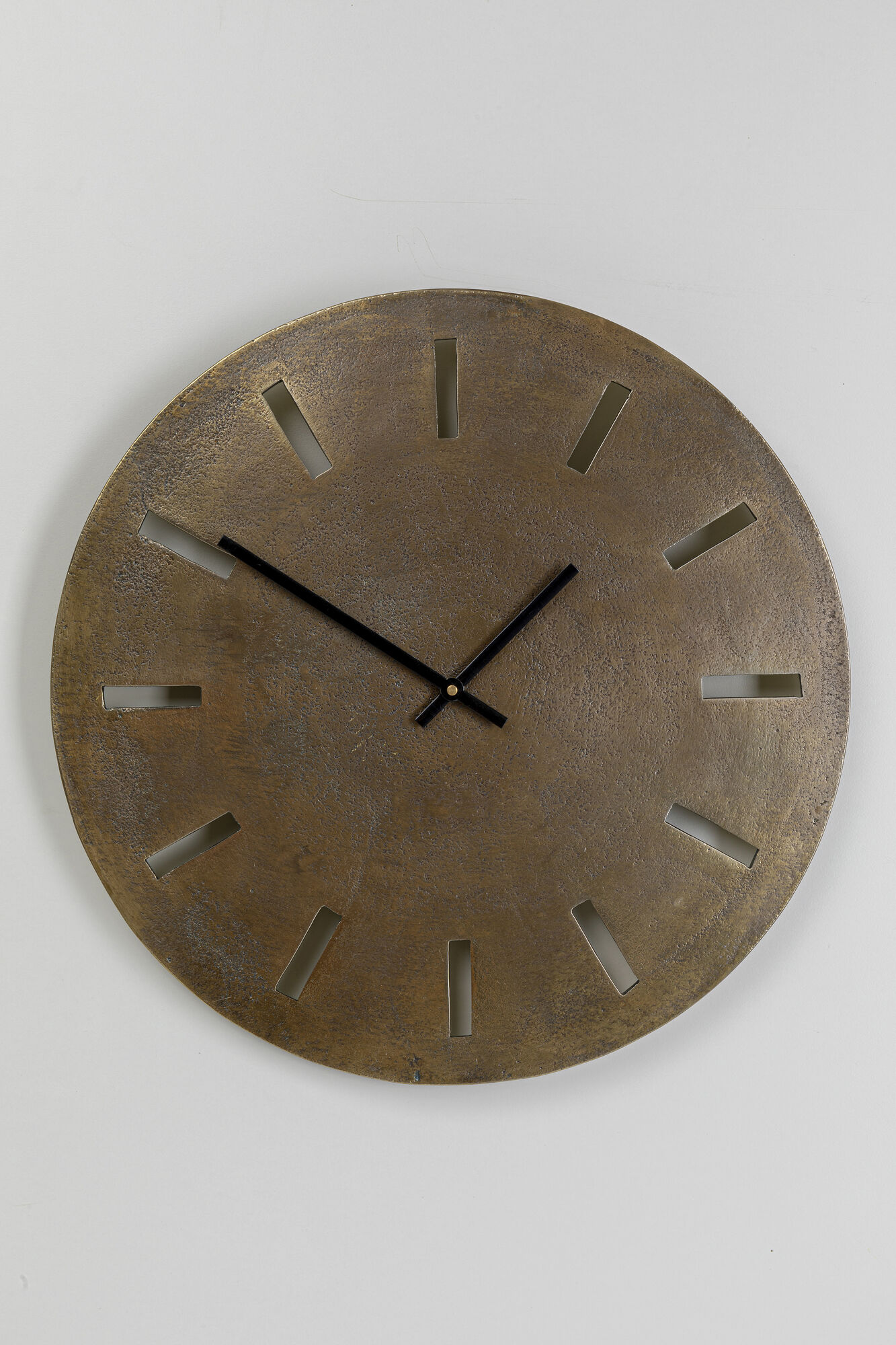 Zegar ścienny Studio Ø38 cm mosiężny antyczny – obraz-1