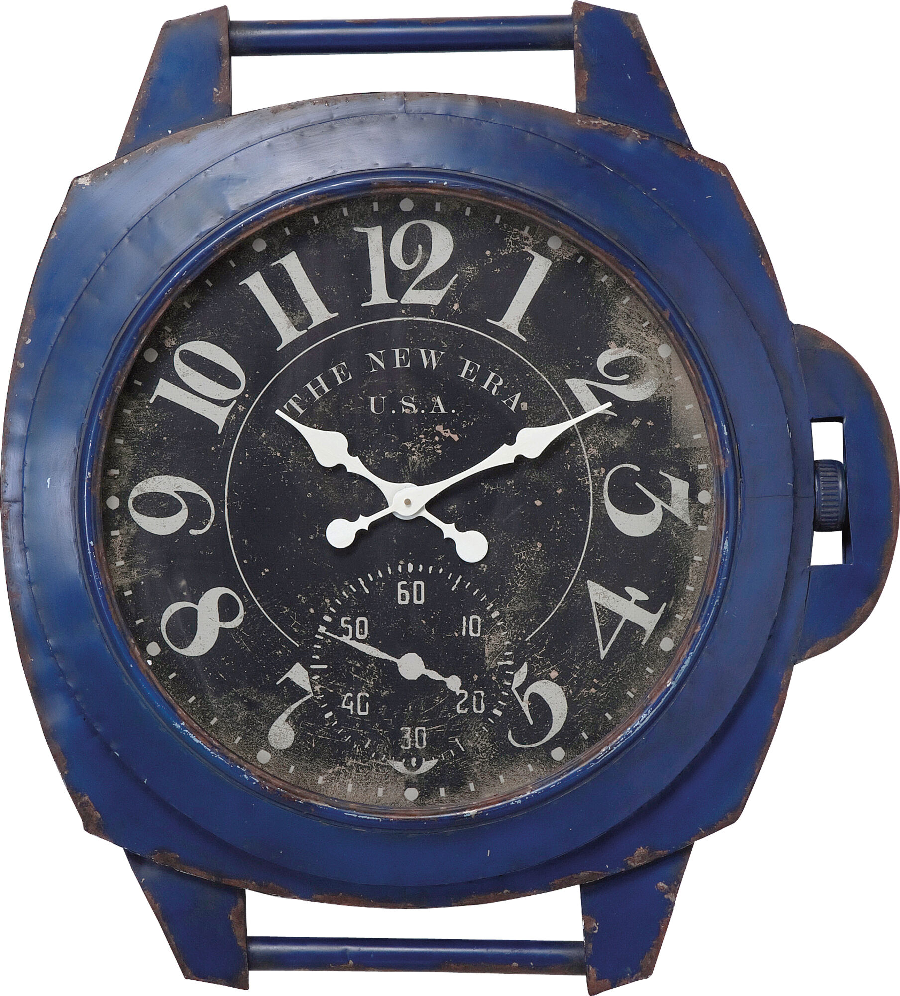 Ceas de Perete Vintage albastru 90cm – imagine-1.