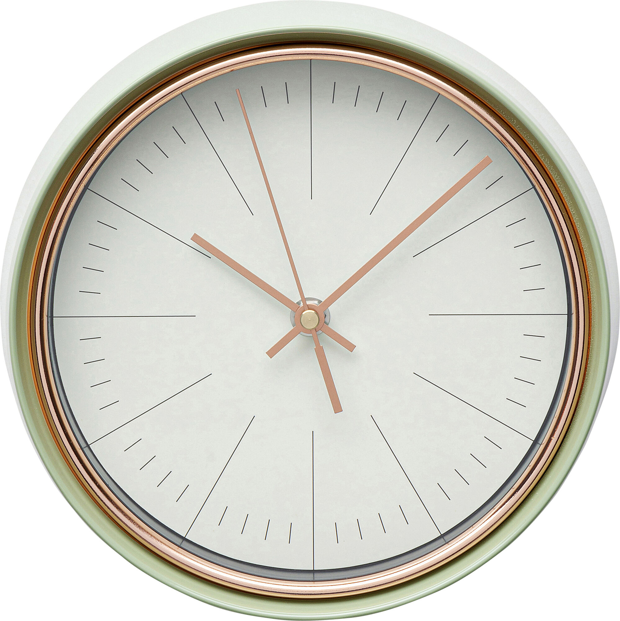 Zegar ścienny West Coast Ø21 cm miedziany – grafika-1.