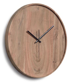 Zegar ścienny drewniany Ø30 cm – obraz-1