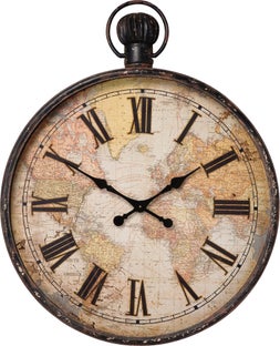 Ceas Perete European Map 96cm – imagine-1.