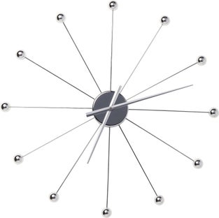 Reloj pared Like Umbrella Balls negro – Imagen-1.