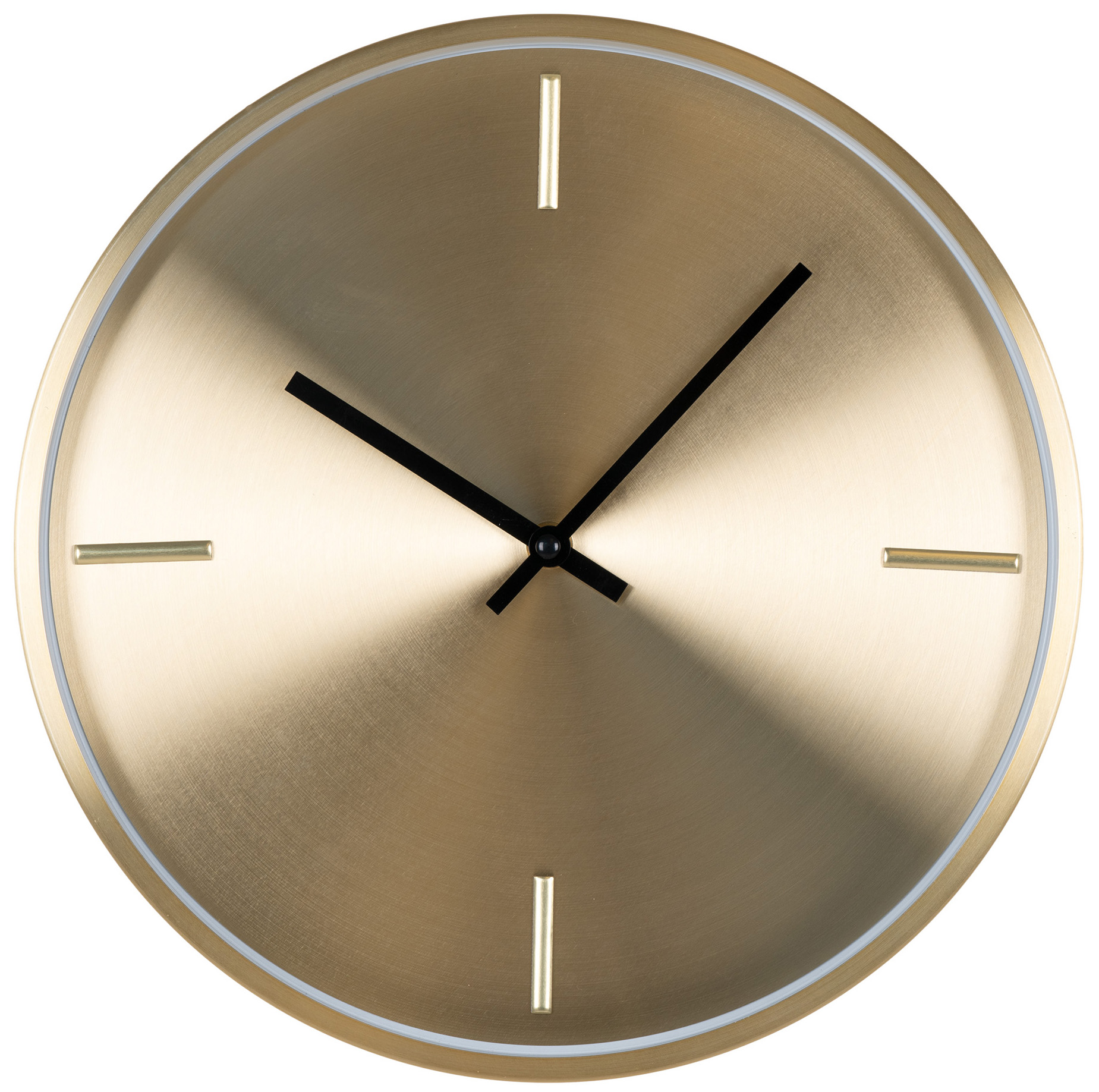 Zegar złoty nowoczesny do salonu Ø30 cm – grafika-1.