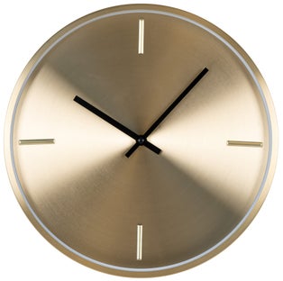 Zegar złoty nowoczesny do salonu Ø30 cm – grafika-1.