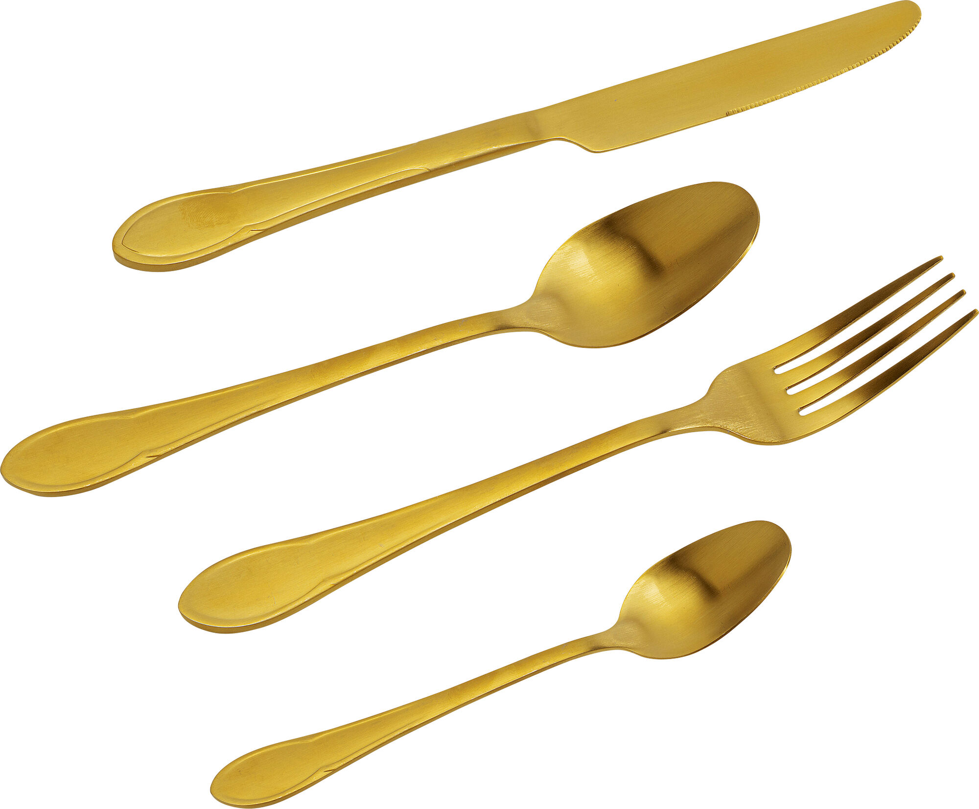 Cutlery Cucina Gold Matt (16/part) – billede-1.