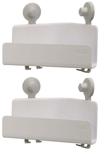 Zestaw 2 narożnych organizerów prysznicowych 27x22 cm – obraz-1