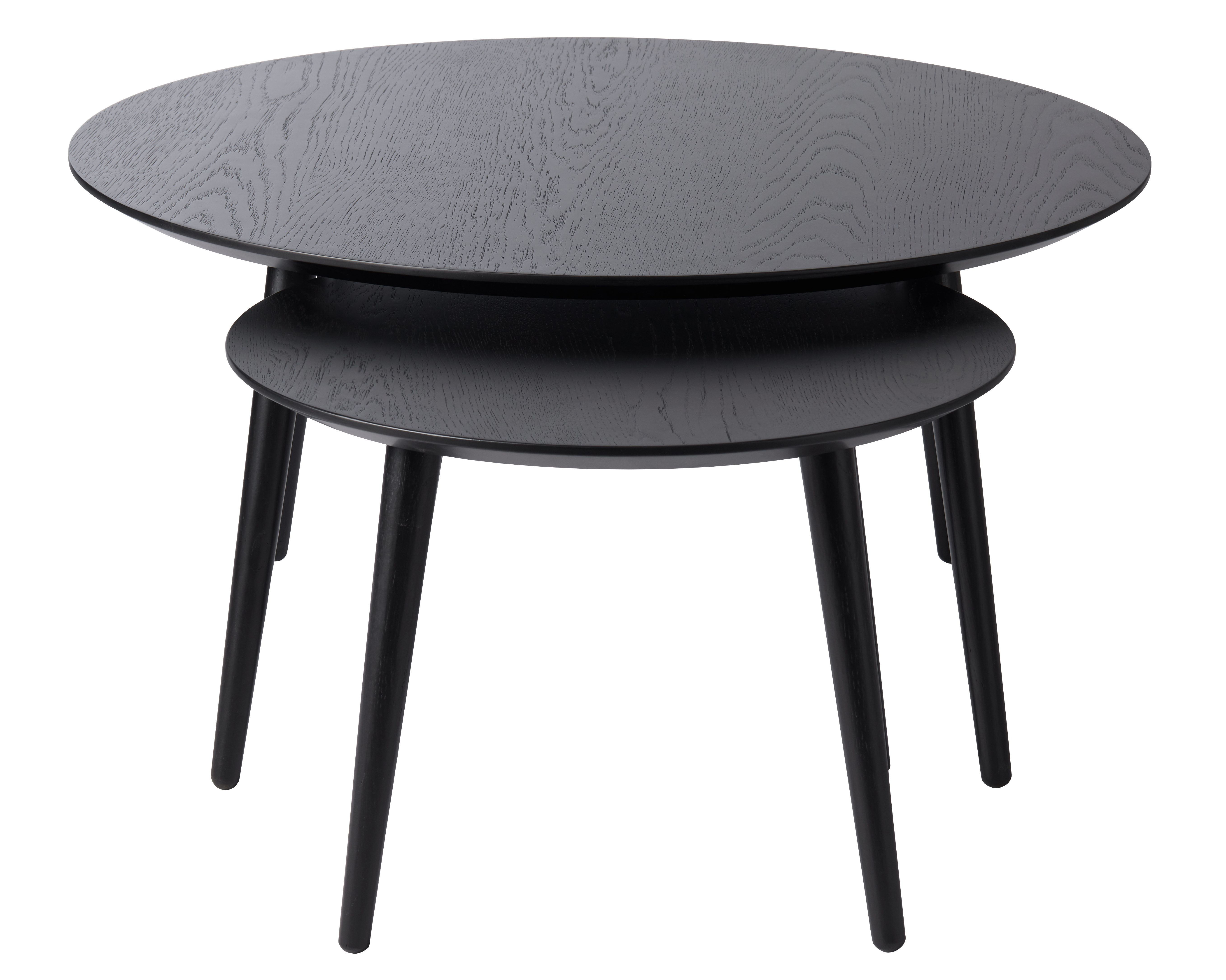 Zestaw 2 stolików kawowych blaty okrągłe – grafika-1.