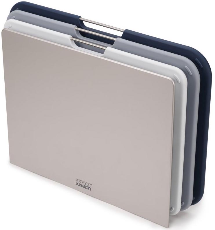 Zestaw trzech desek do krojenia L szary – obraz-1