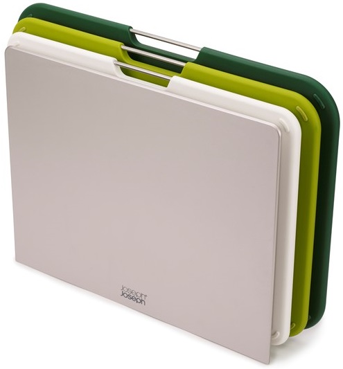 Zestaw trzech desek do krojenia L zielony – obraz-1