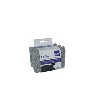 Zestaw 3 myjek kuchennych srebrny Pulito – grafika-1.