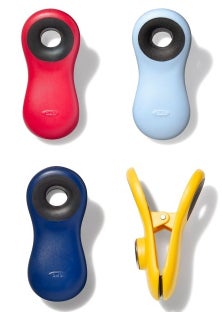 Zestaw 4 plastikowych klipsów magnetycznych w unikatowych kolorach – grafika-1.