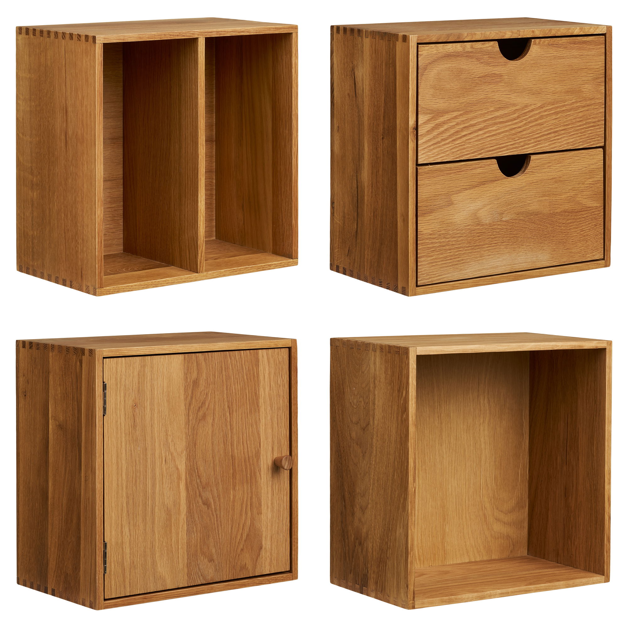 Zestaw 4 półek ściennych Townsville – grafika-1.