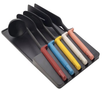 Zestaw 5 narzędzi kuchennych z organizerem 34x20 cm kolorowych – obraz-1