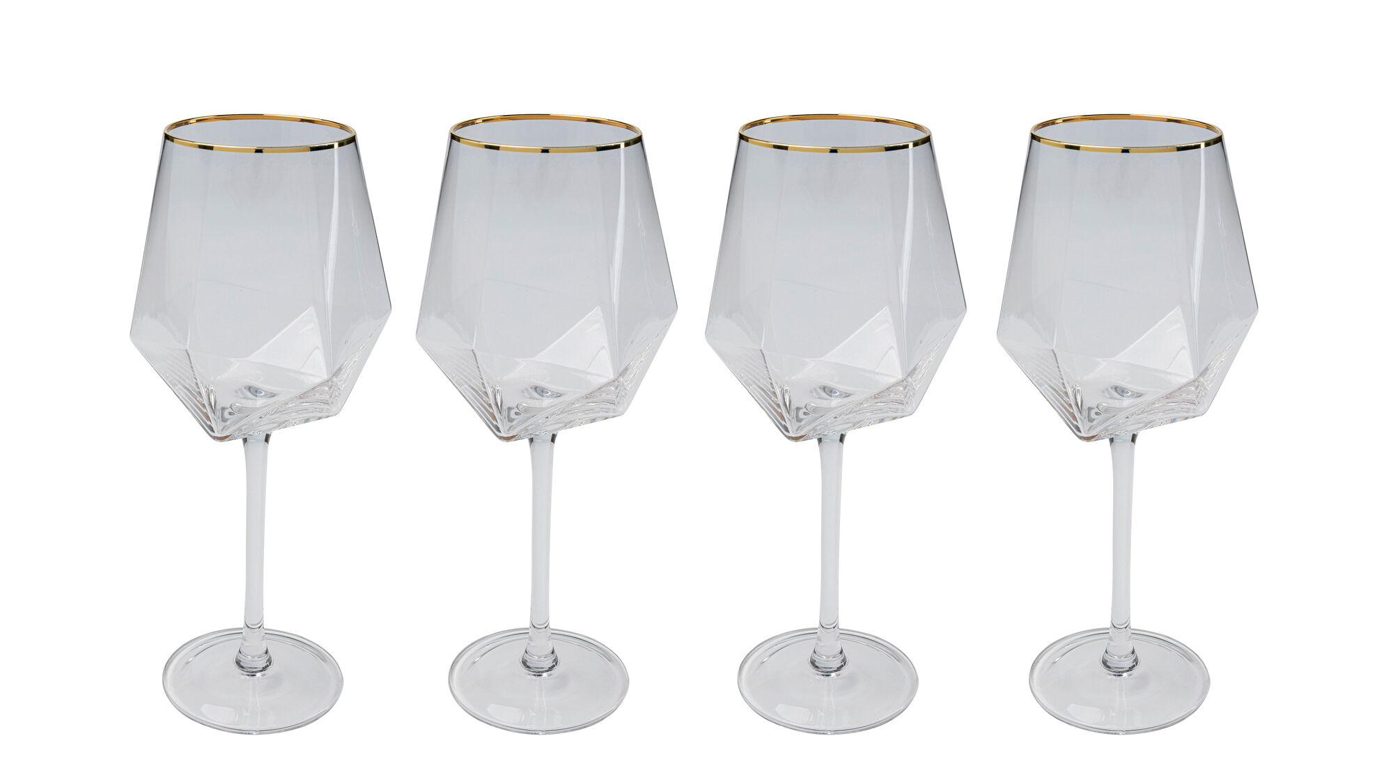 Zestaw czterech kieliszków do wina Diamond 525 ml transparentne – grafika-1.